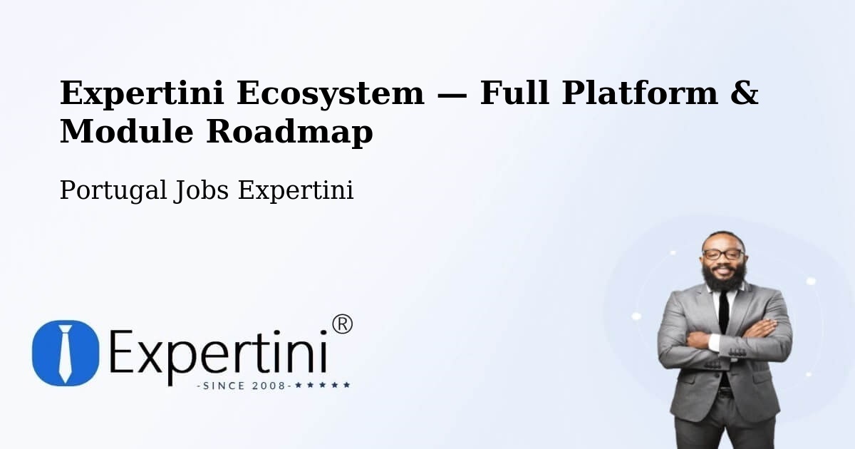 Expertini Ecosystem — Full Platform & Module Roadmap – Algés